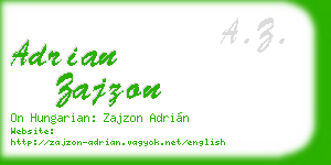 adrian zajzon business card